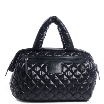 Chanel Nylon Coco Cocoon Bowling Bag Black 1 of 7