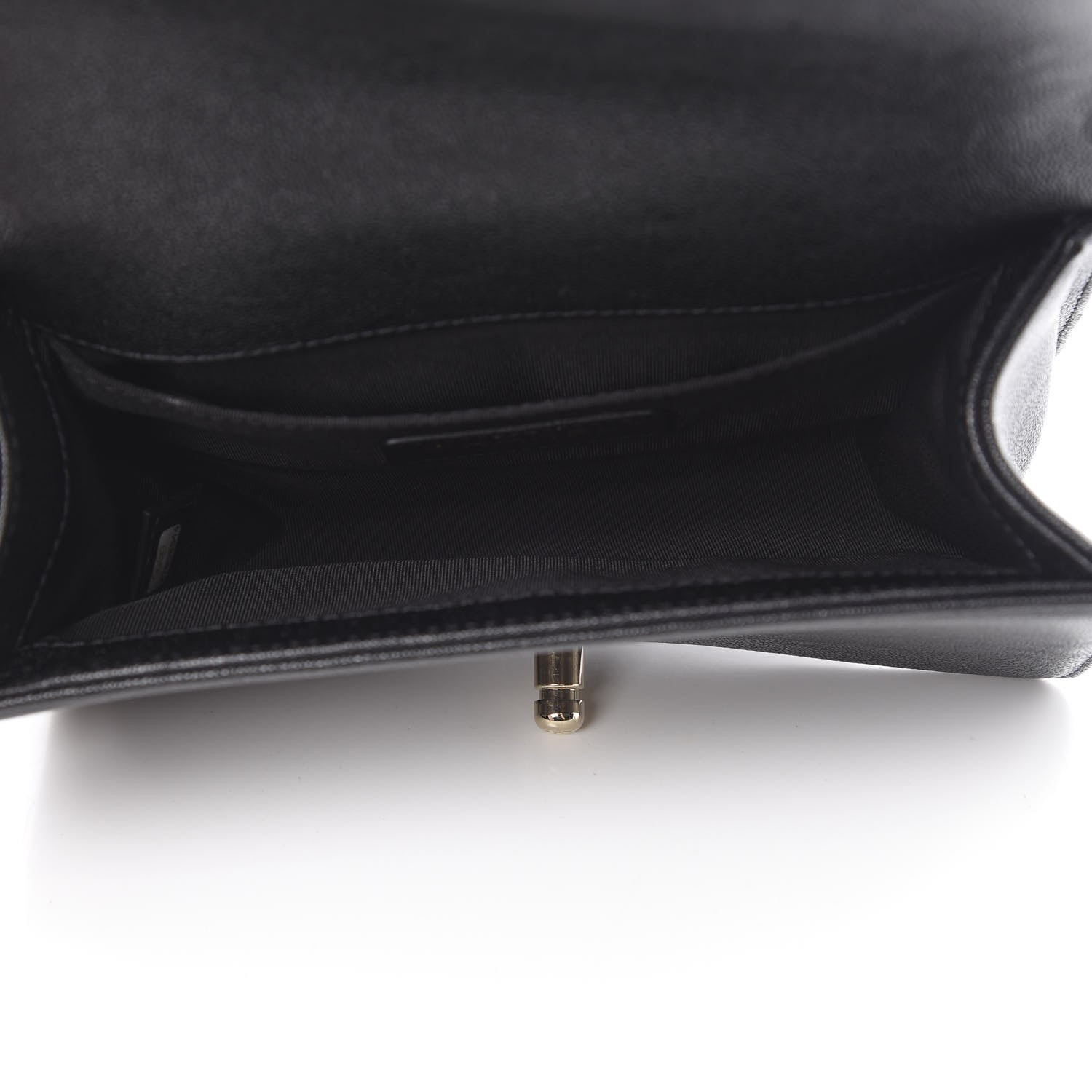 Chanel Caviar Chevron Quilted Small Boy Flap Black 5 of 13