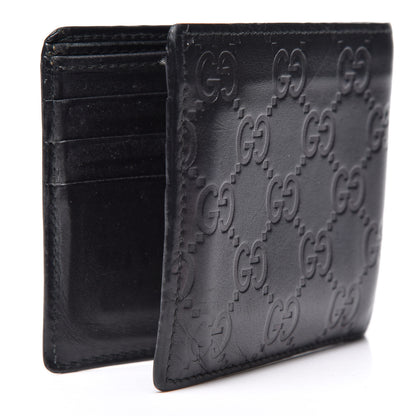 Gucci Guccissima Avel Bi-Fold Wallet Black 2 of 8