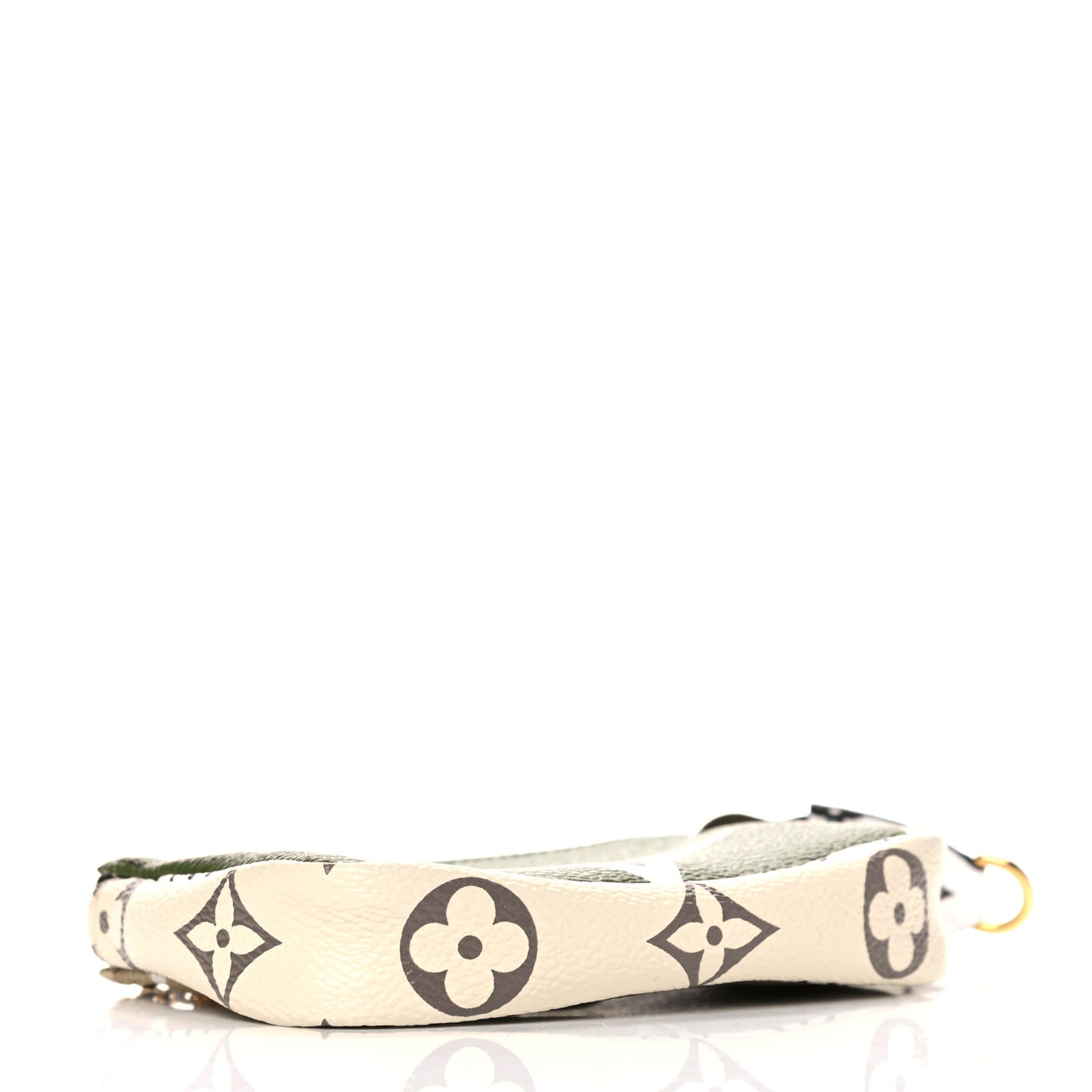 Monogram Giant Micro Pochette Accessories Kaki White