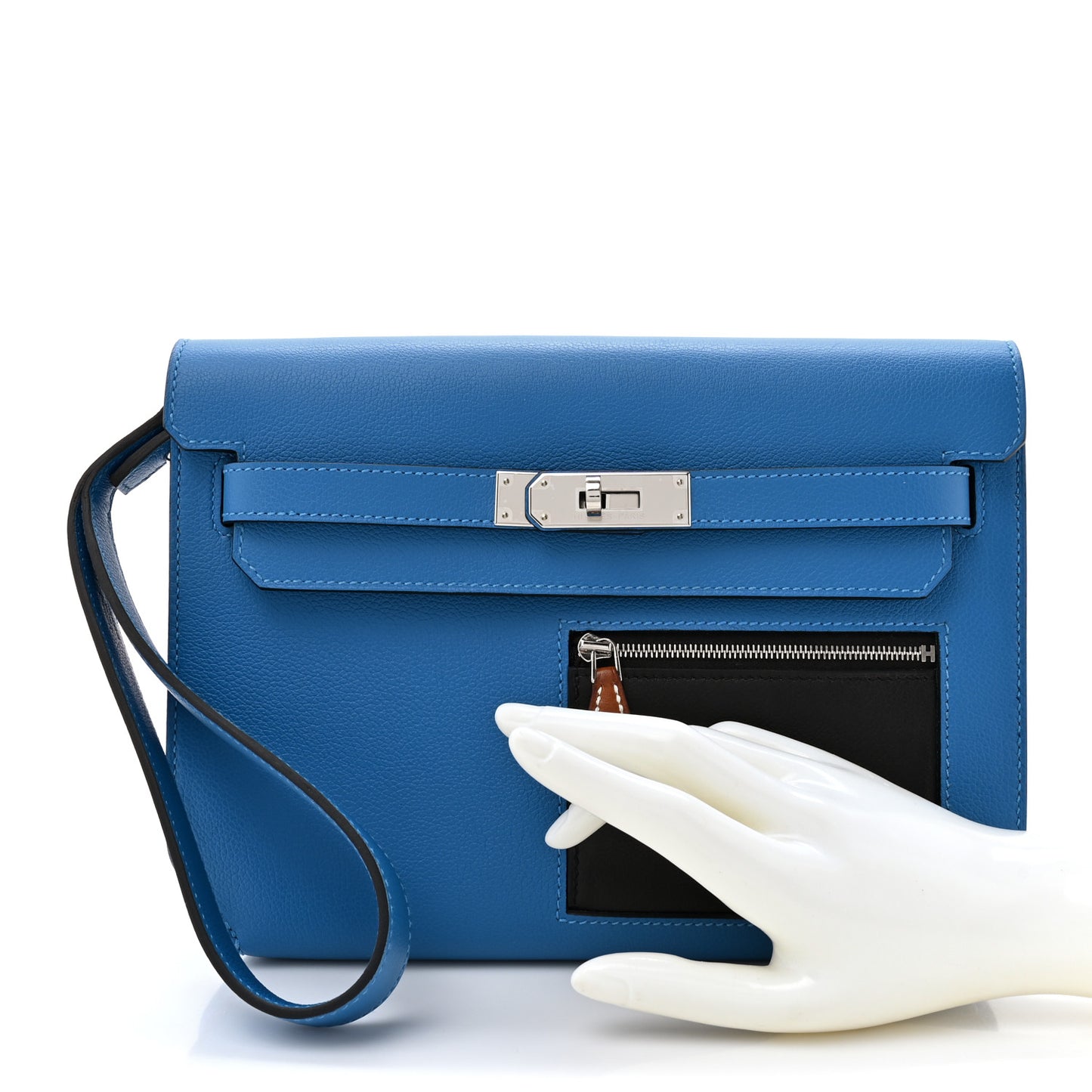 Evercolor Evergran Barenia Colormatic Kelly Depeches 25 Pouch Blue Hydra Black Fauve