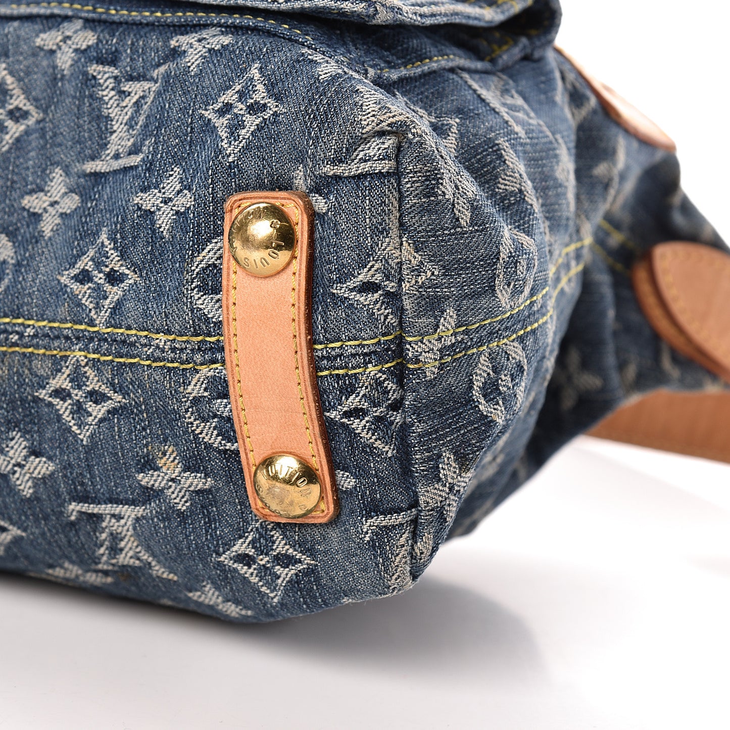 Monogram Denim Baggy PM Blue