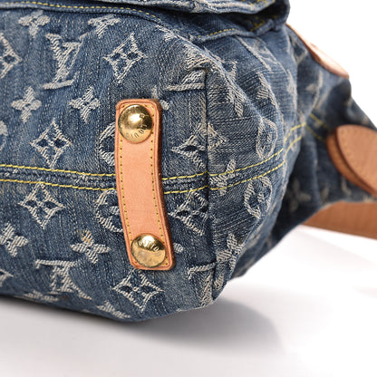 Louis Vuitton Monogram Denim Baggy PM Blue 9 of 13
