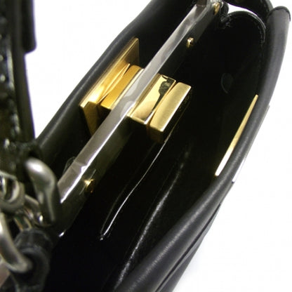 Fendi Nappa Mini Peekaboo Iconic Satchel Black 7 of 11