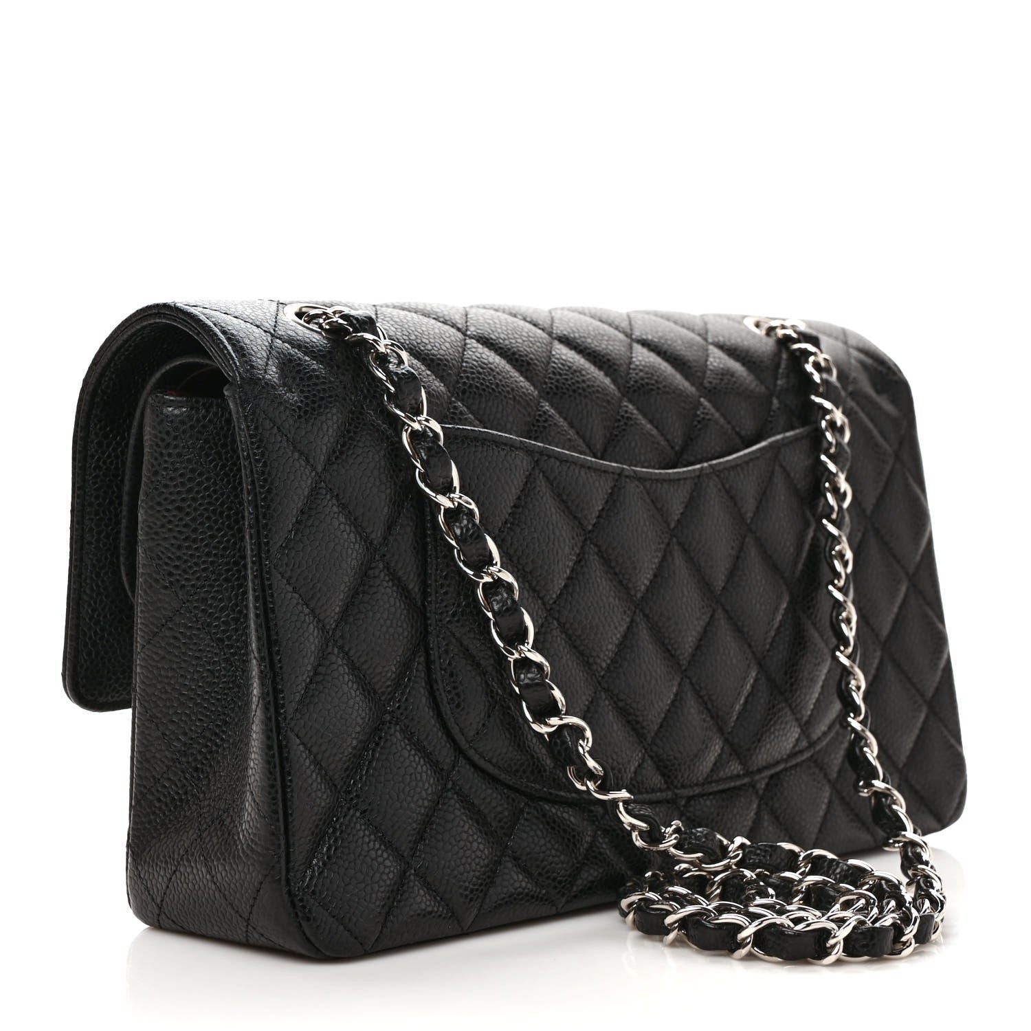 Chanel Caviar Quilted Medium Double Flap Black 3 of 10