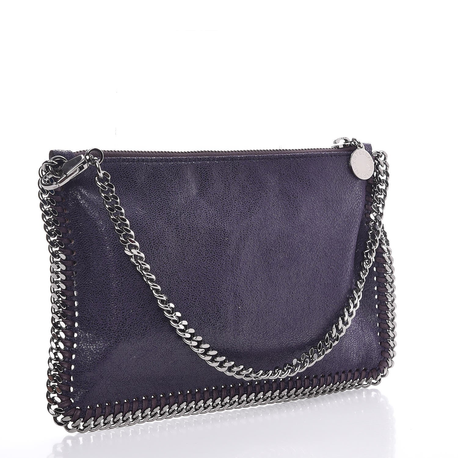Stella McCartney Shaggy Deer Falabella Clutch Purple 3 of 8
