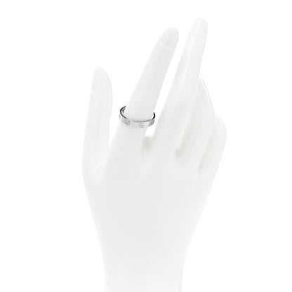 Cartier 18K White Gold 3.5mm LOVE Wedding Band Ring 58 8.25 2 of 4