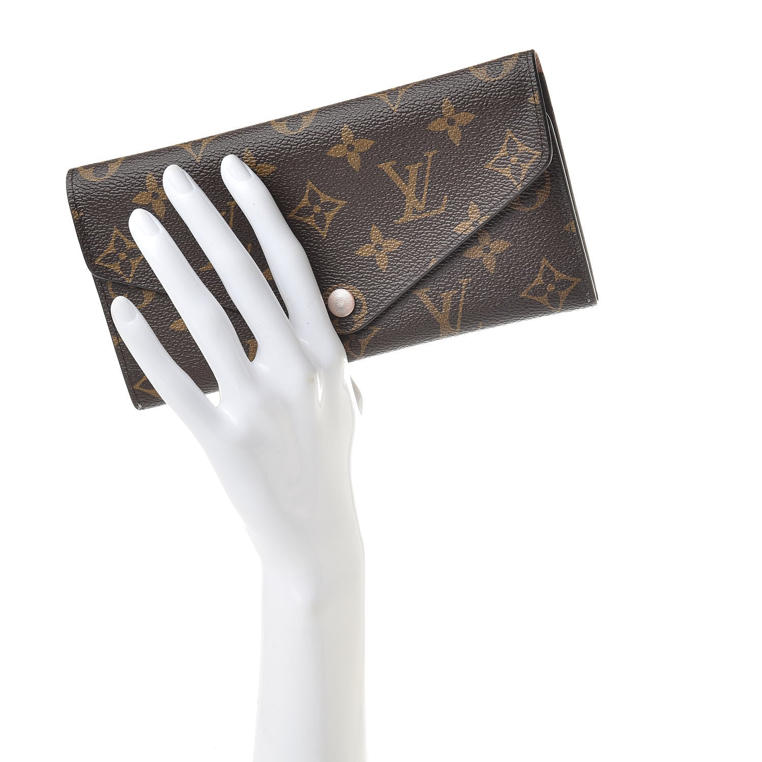 Louis Vuitton Monogram Josephine Wallet Rose Nacre 2 of 15