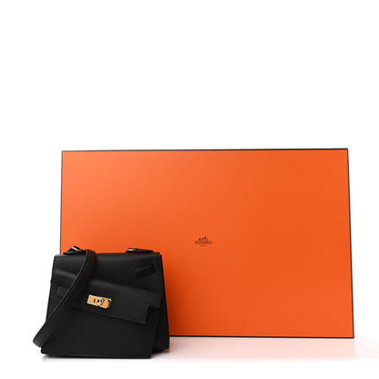 Hermes Epsom Kelly En Desordre Sellier 20 Black 12 of 12