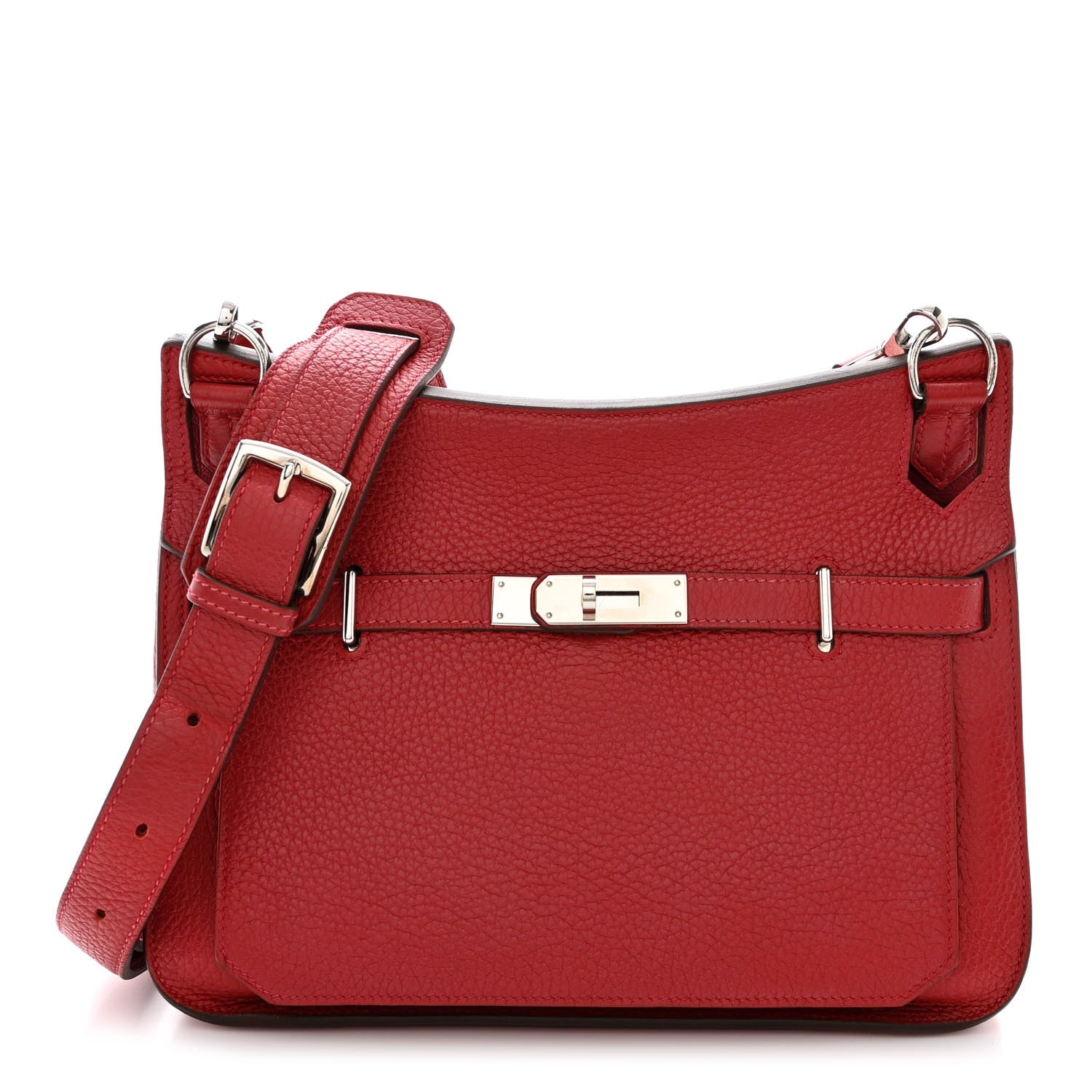 Hermes Taurillon Clemence Jypsiere 28 Rouge Casaque 1 of 15