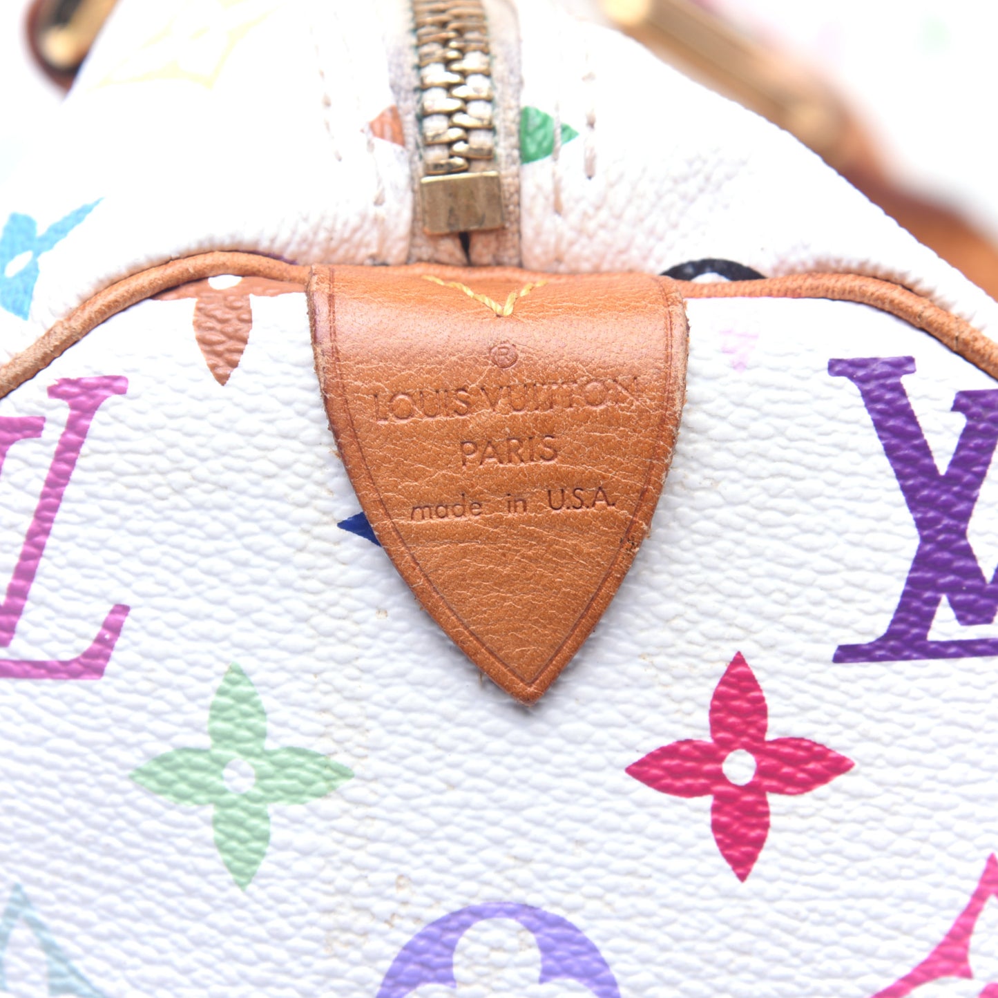 Monogram Multicolor Speedy 30 White