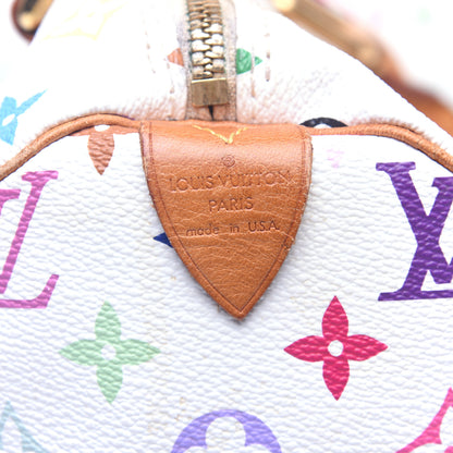 Louis Vuitton Monogram Multicolor Speedy 30 White 8 of 13