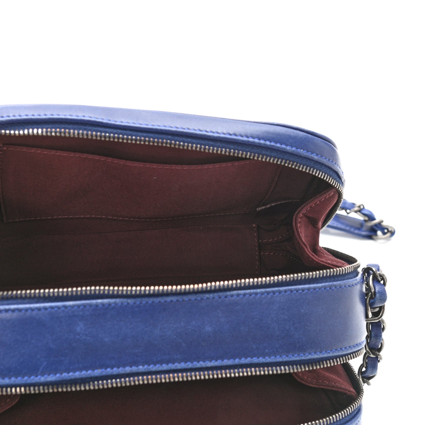Lambskin Small Coco Boy Camera Case Blue