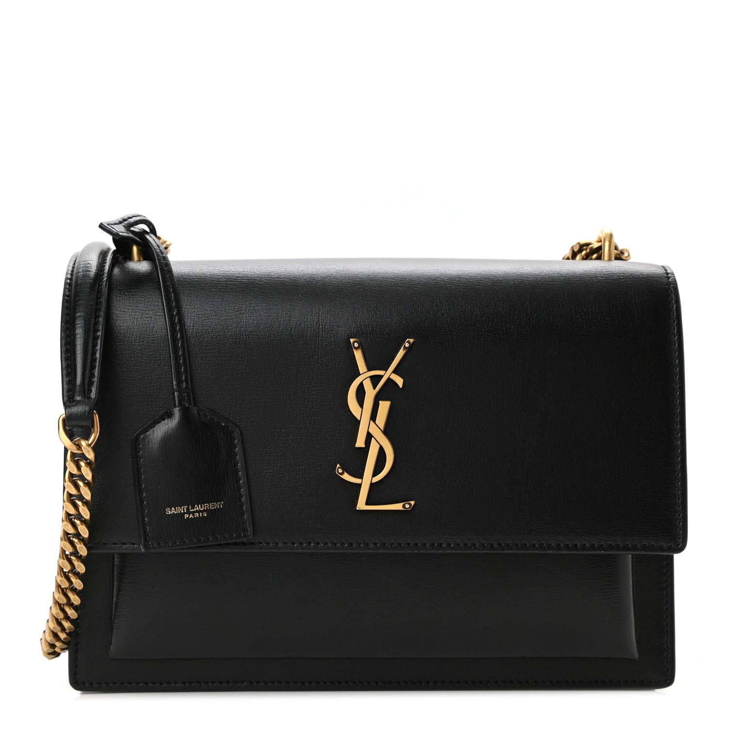 Saint Laurent Calfskin Medium Monogram Sunset Black 1 of 12