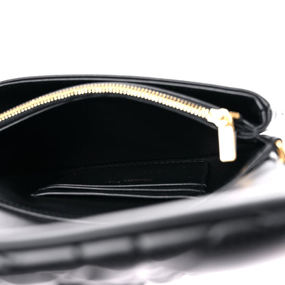 Christian Dior Calfskin Macrocannage Mini Caro Bag Black 4 of 7