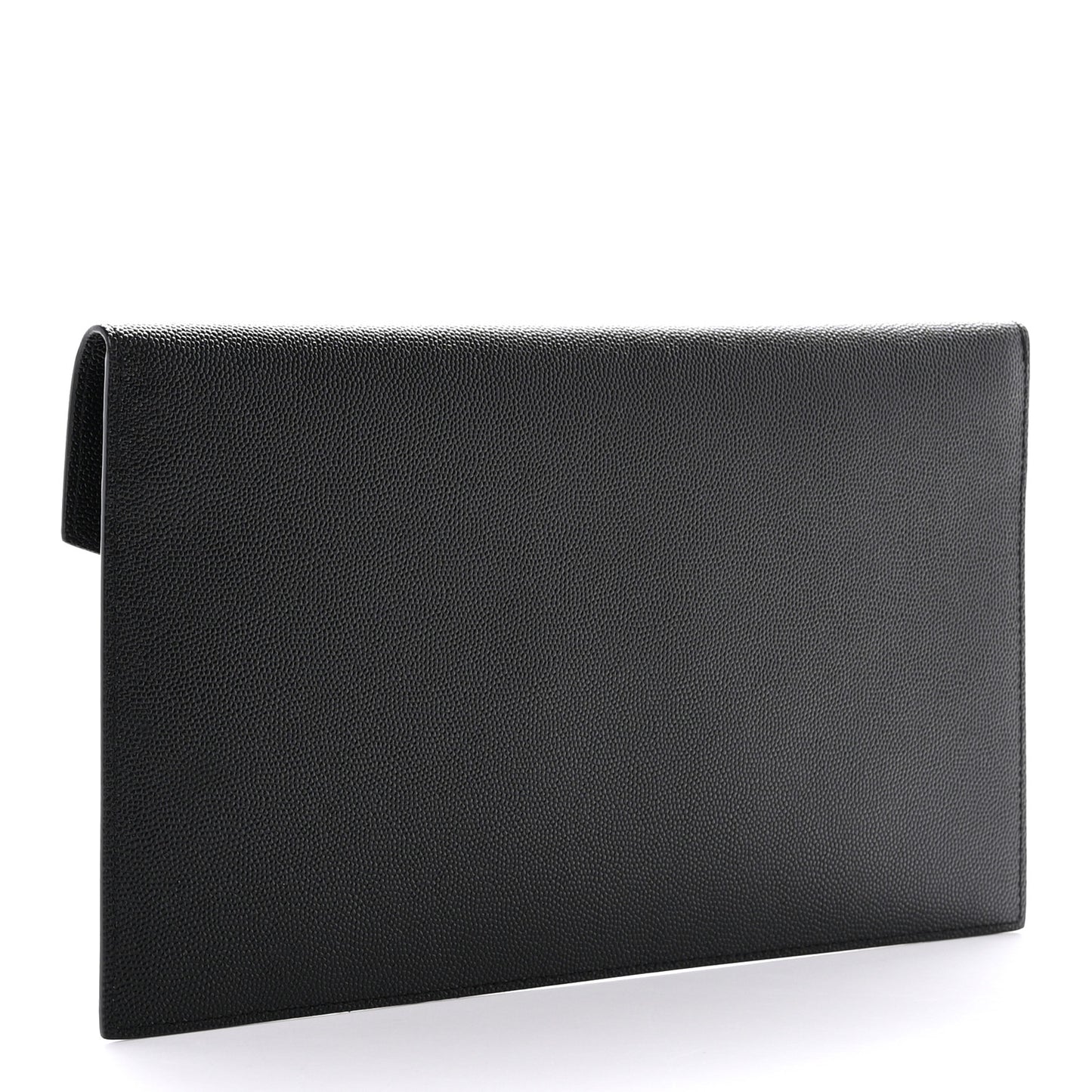 SAINT LAURENT Grain De Poudre Uptown Pouch Black