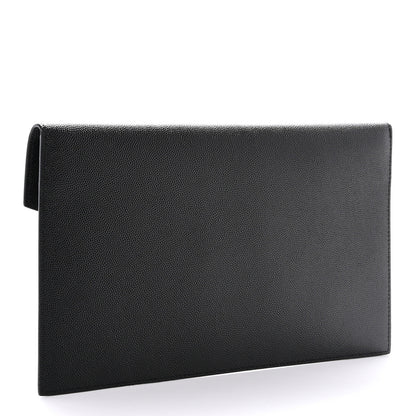 Saint Laurent SAINT LAURENT Grain De Poudre Uptown Pouch Black 3 of 8