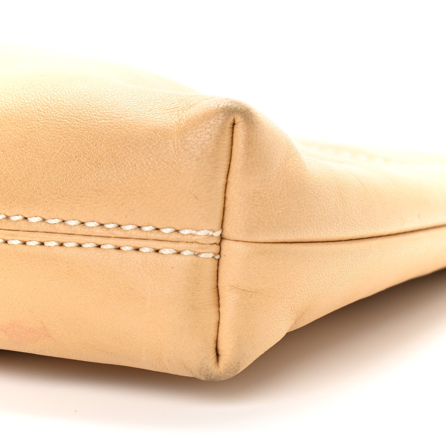 Chanel Lambskin Lax Pochette Beige 9 of 9