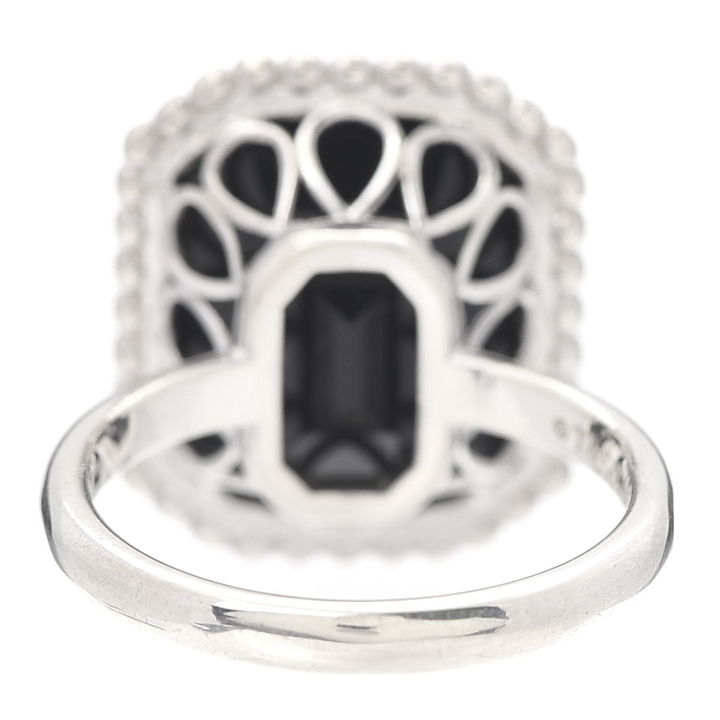 Sterling Silver Black Onyx Ziegfeld Daisy Ring 53 6.25