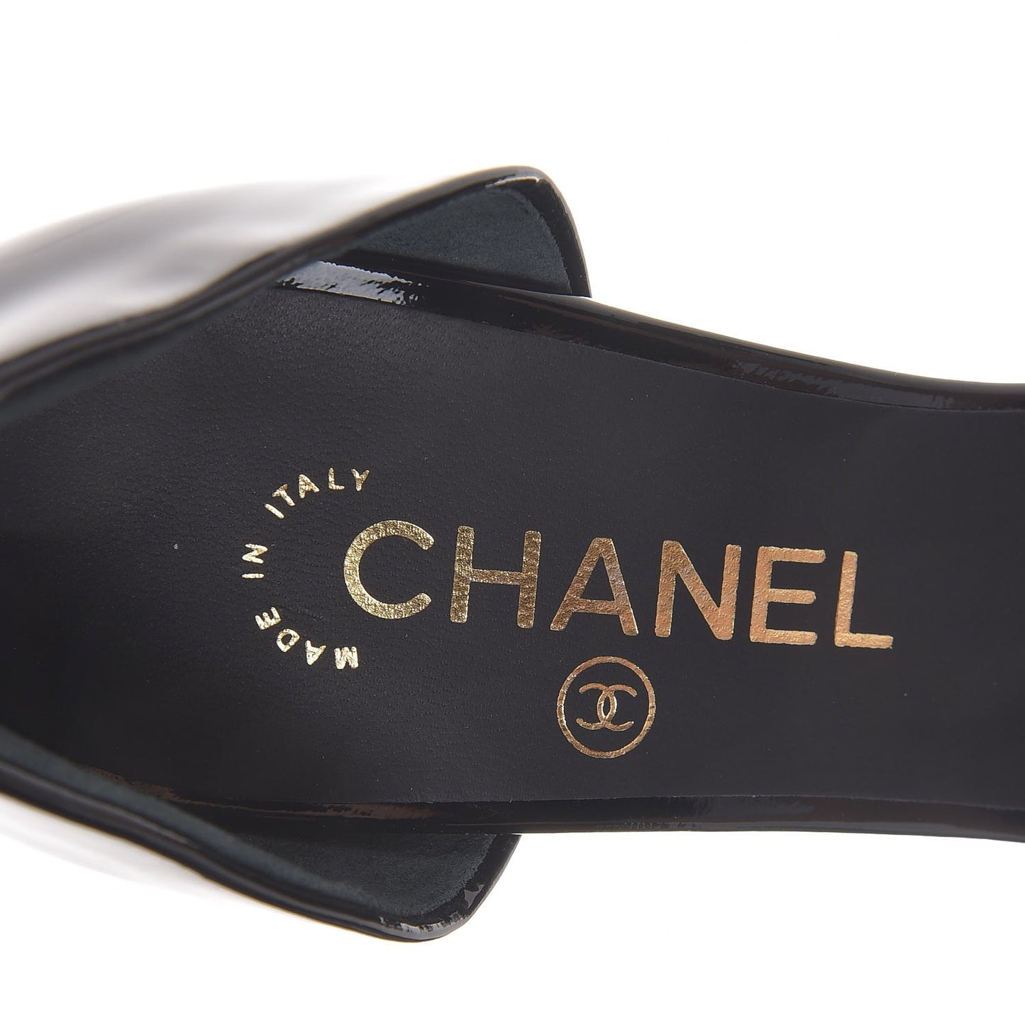 Patent Pearl Peep Toe d'Orsay Pumps 39 Black