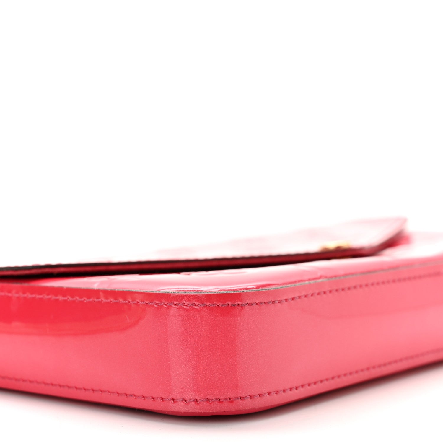 Louis Vuitton Vernis Felicie Pochette Chain Wallet Hot Pink 10 of 11