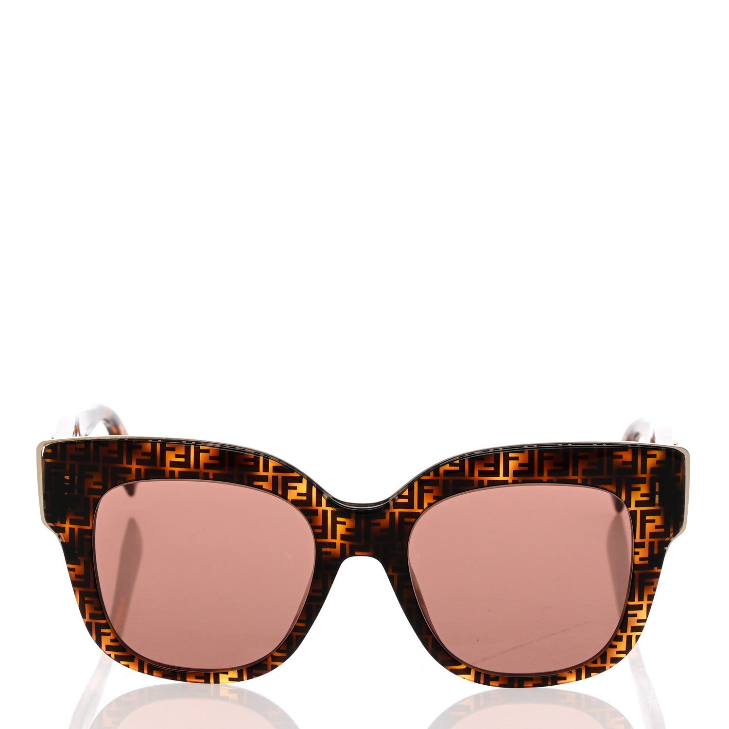 Fendi Acetate F is Fendi 51mm Cat Eye Sunglasses FF 0359/S Tortoise Camouflage 2 of 7