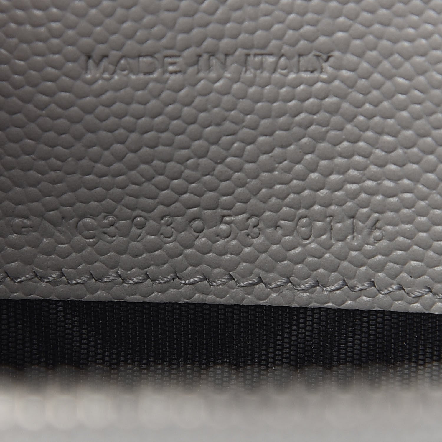 Saint Laurent Grain De Poudre Matelasse Chevron Monogram Envelope Chain Wallet Souris 7 of 16