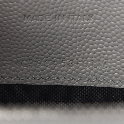 Saint Laurent Grain De Poudre Matelasse Chevron Monogram Envelope Chain Wallet Souris 7 of 16