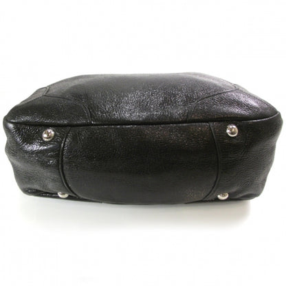 Prada Cervo Lux Chain Shoulder Bag Black 4 of 12