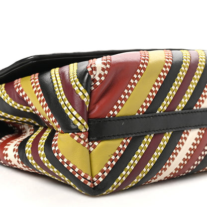 Bottega Veneta Nappa Intrecciato Embroidered Olimpia Red Green Multicolor 9 of 9