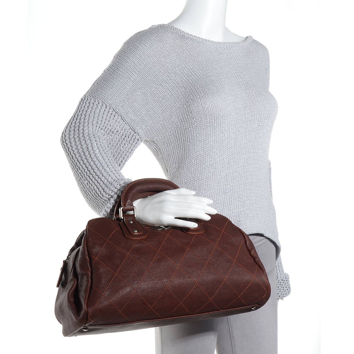 Caviar Large Outdoor Ligne Doctor Bag Brown