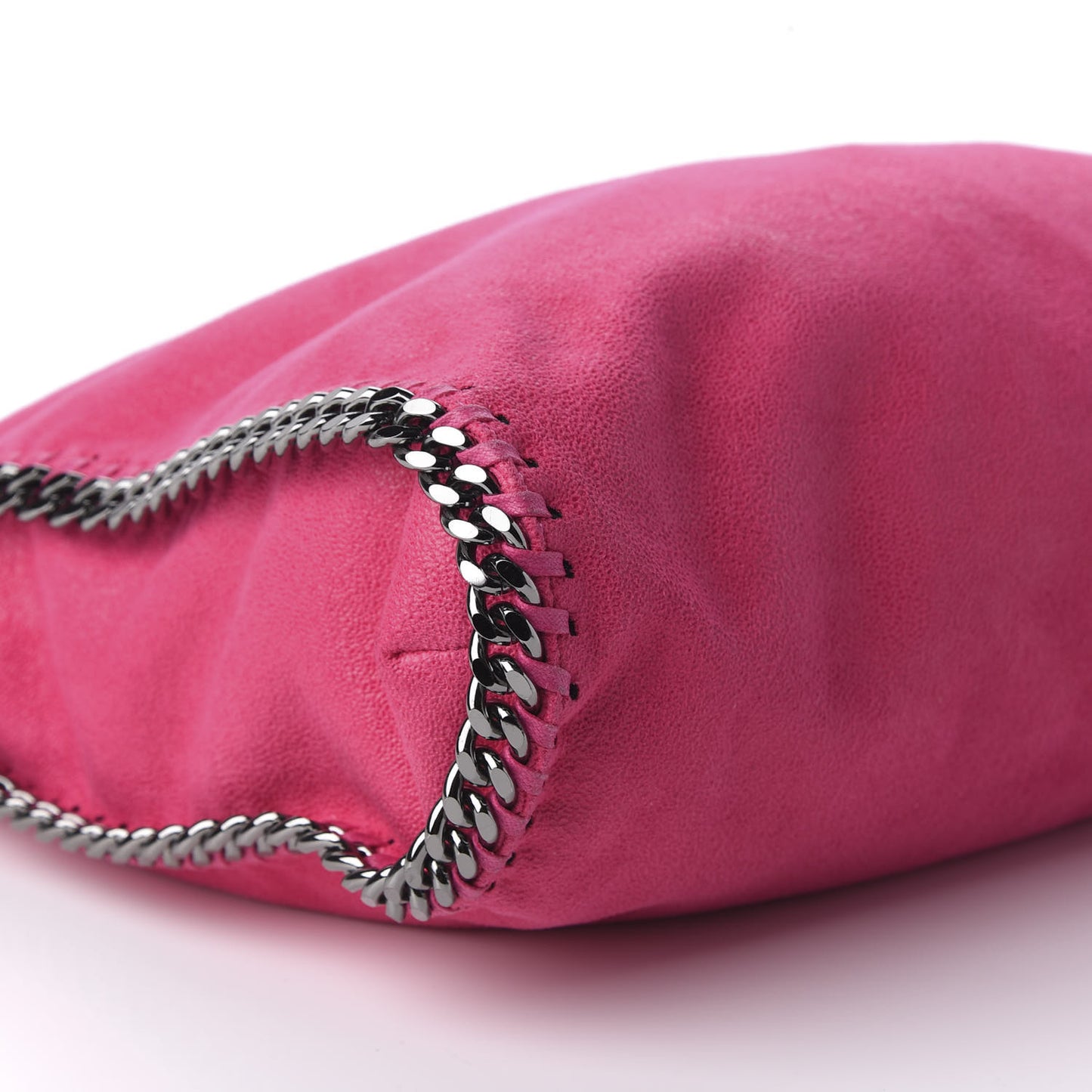 Shaggy Deer Small Falabella Tote Hot Pink