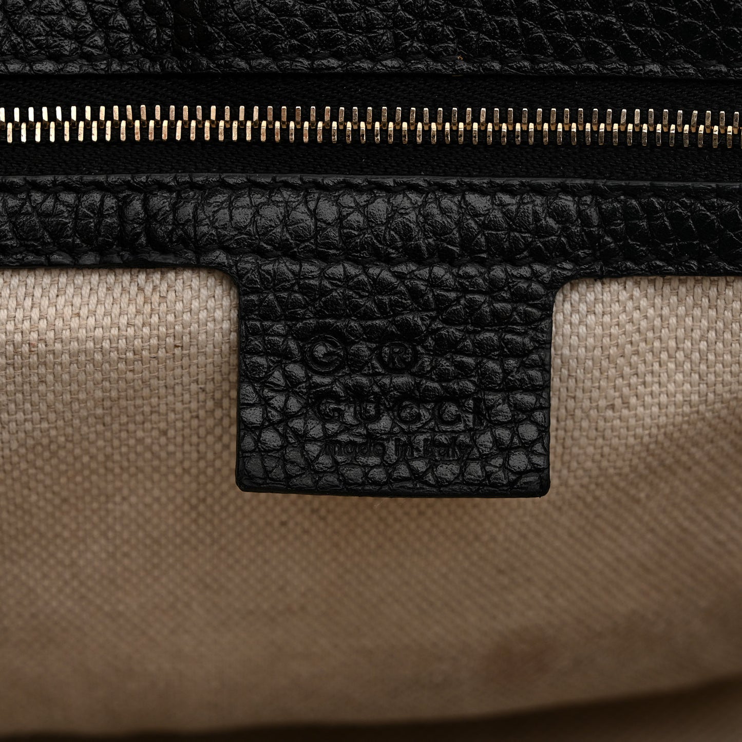 Pebbled Calfskin Medium Soho Flap Crossbody Black