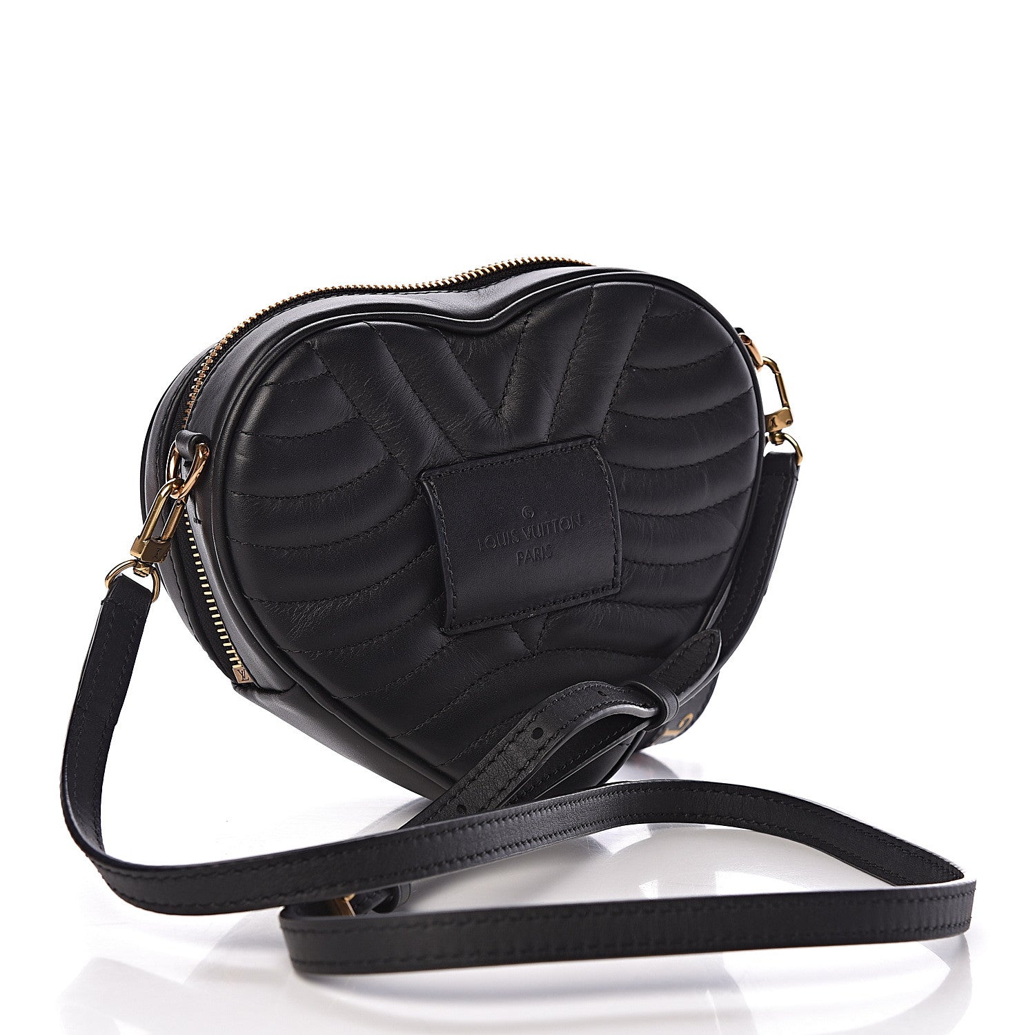 Louis Vuitton Calfskin New Wave Heart Bag Black 3 of 11