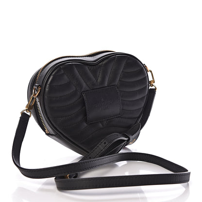 Louis Vuitton Calfskin New Wave Heart Bag Black 3 of 11