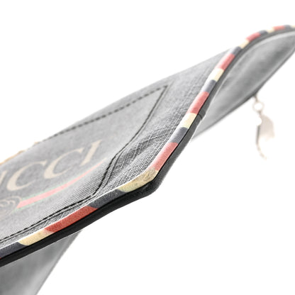 Gucci GG Supreme Monogram Night Courrier Zip Wristlet Pouch Black Multicolor 8 of 12