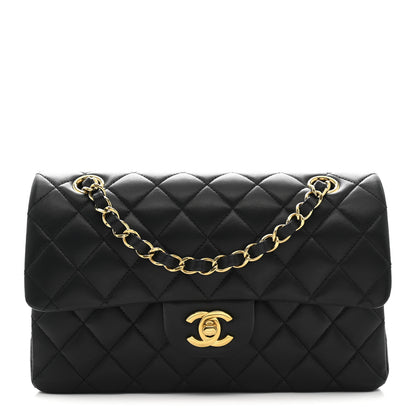 Chanel Lambskin Quilted Small Double Flap Black 1 of 14
