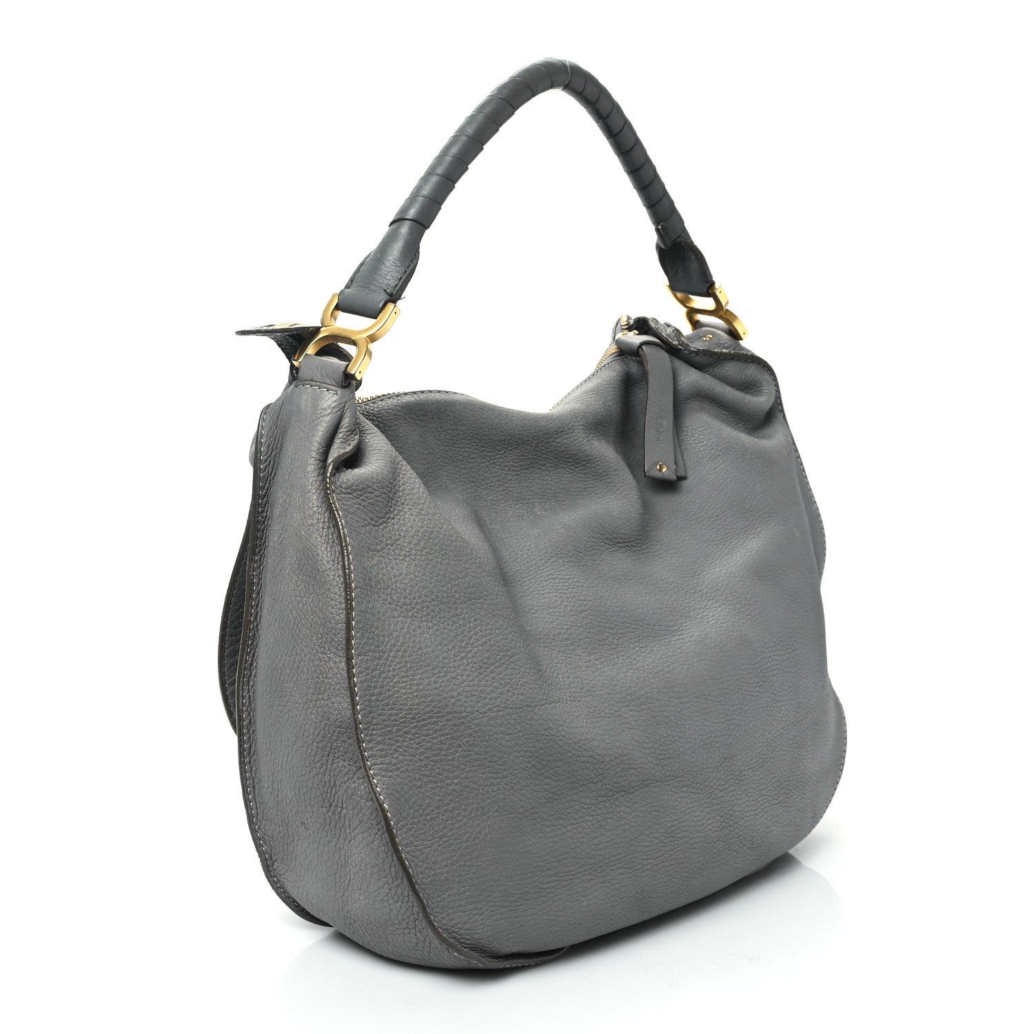 Chloe Calfskin Large Marcie Hobo Stone 3 of 15