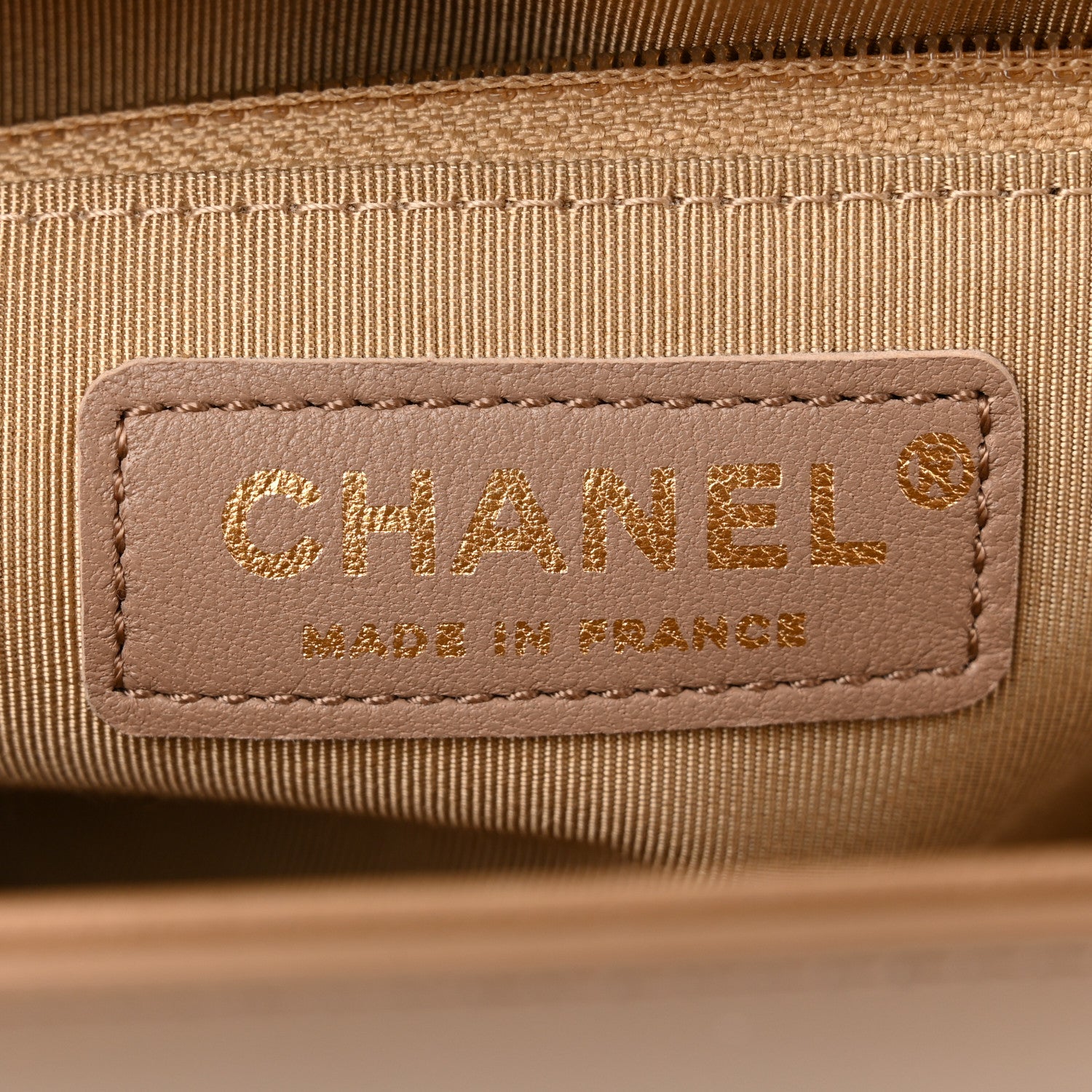 Chanel Iridescent Patent Calfskin New Medium Boy Flap Beige 6 of 10