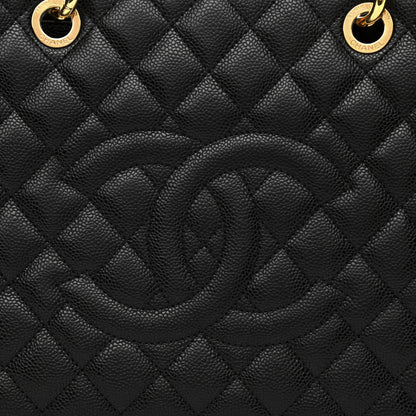 Chanel Caviar Quilted Grand Shopping Tote GST Black 7 of 9