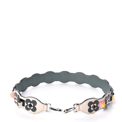 Fendi Vitello Dolce Plexiglass Flowerland Studded Strap You Camelia Multicolor 4 of 5