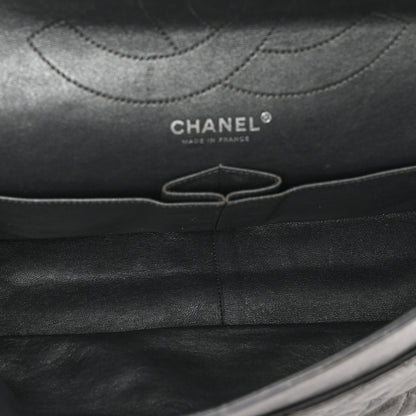 Chanel Metallic Aged Calfskin Quilted 2.55 Reissue 227 Flap Dark Silver 6 of 16