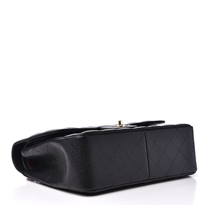 Chanel Caviar Quilted Jumbo Double Flap Black 3 of 9
