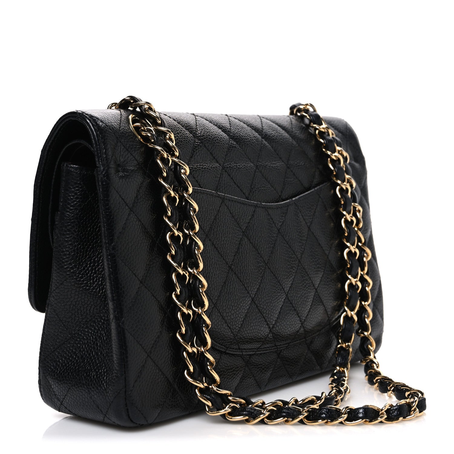 Chanel Caviar Quilted Medium Double Flap Black 2 of 9