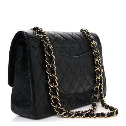 Chanel Caviar Quilted Medium Double Flap Black 2 of 9