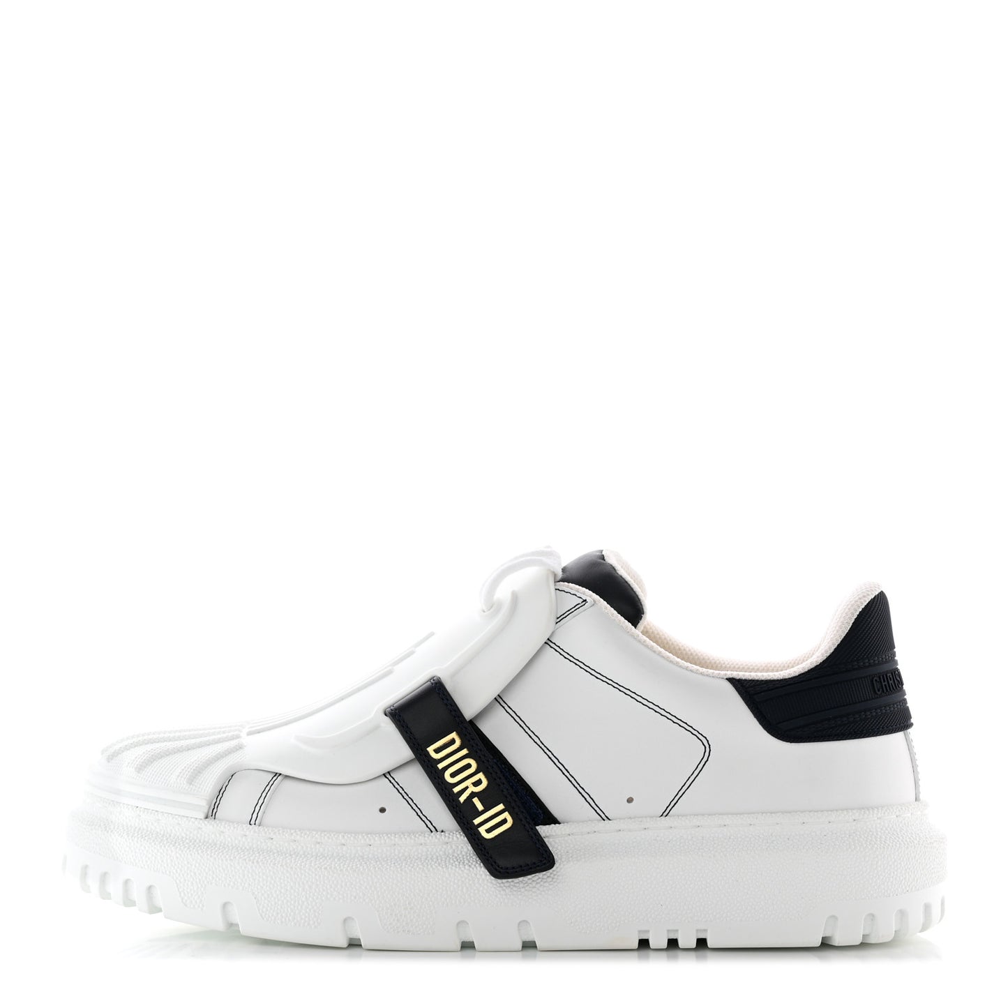 Calfskin Bi-Color Dior-ID Platform Sneakers 40 White Deep Blue