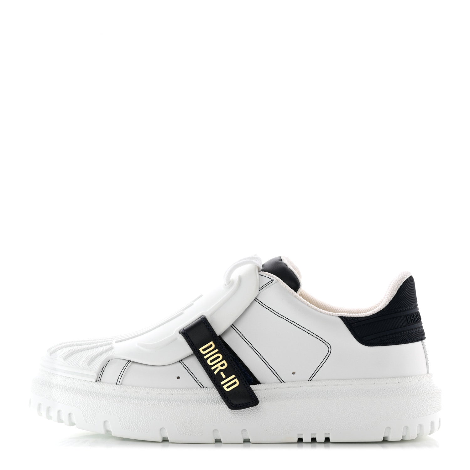 Christian Dior Calfskin Bi-Color Dior-ID Platform Sneakers 40 White Deep Blue 1 of 18