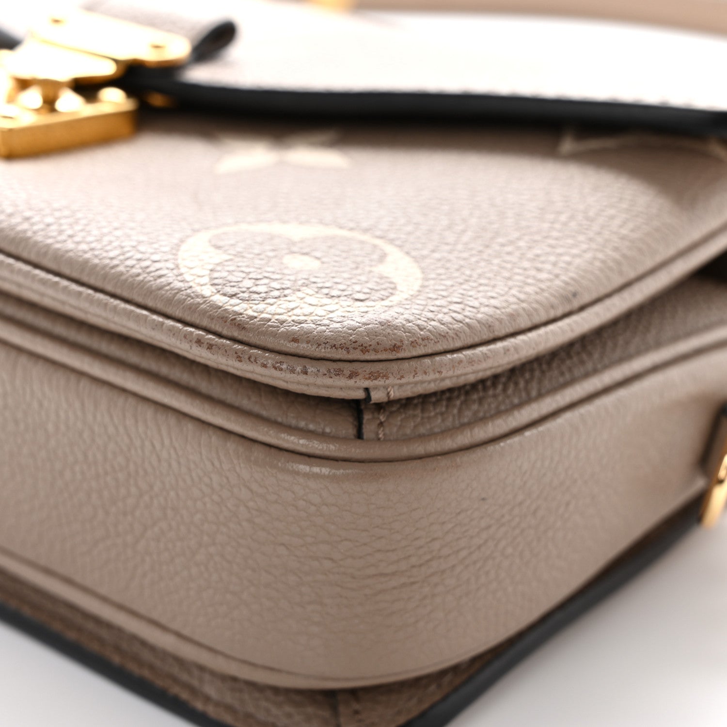 Louis Vuitton Empreinte Monogram Giant Pochette Metis East West Tourterelle Creme 10 of 11
