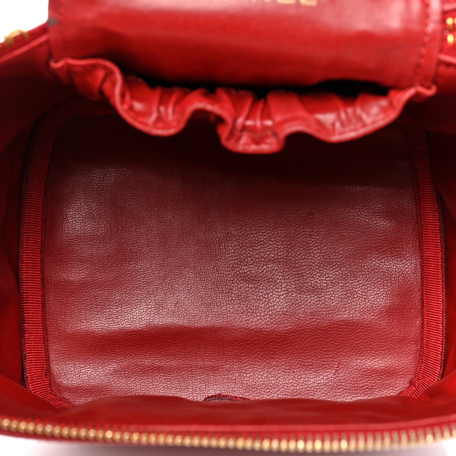 Chanel Caviar Vanity Cosmetic Case Red 4 of 14