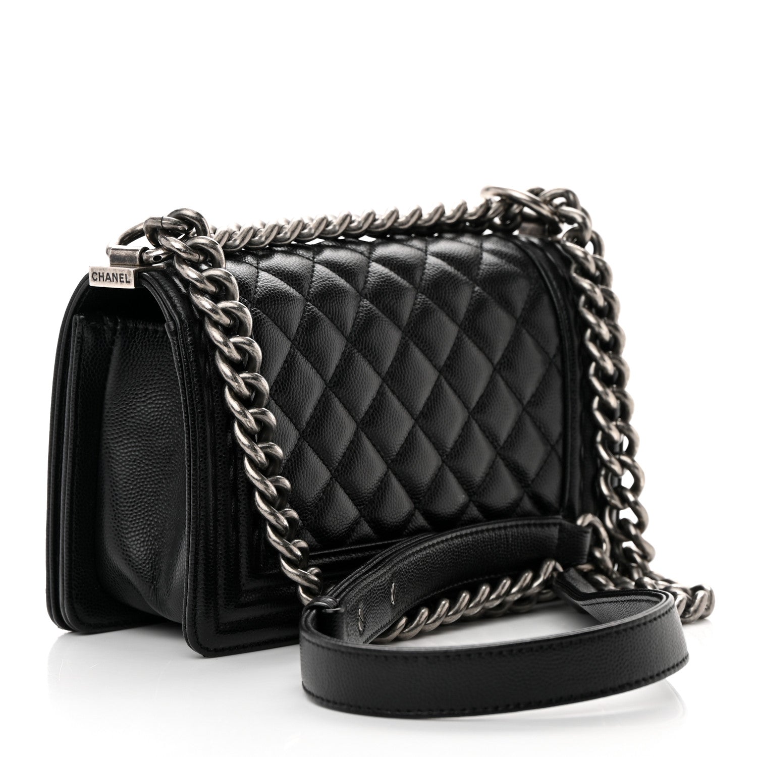 Chanel Caviar Quilted Small Boy Flap Black 3 of 16